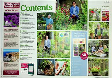 Gardeners World Inhaltsverzeichnis