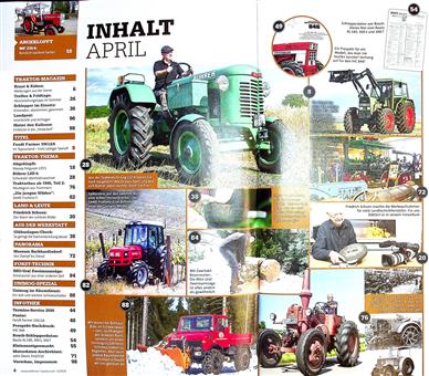 Oldtimer Traktor Inhaltsverzeichnis
