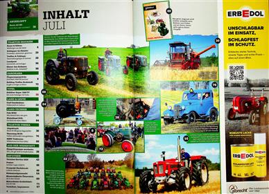Oldtimer Traktor Inhaltsverzeichnis