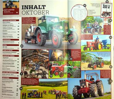 Oldtimer Traktor Inhaltsverzeichnis