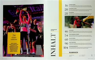 ProCycling Inhaltsverzeichnis
