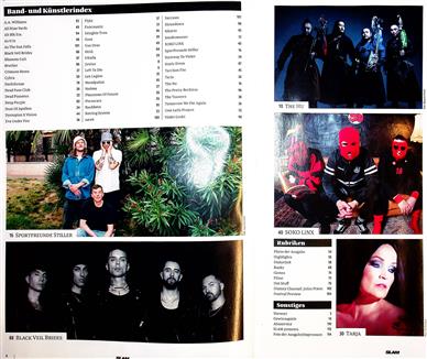 Slam Magazin Inhaltsverzeichnis