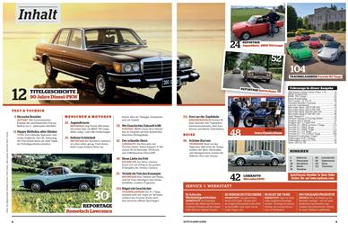 Auto Classic Inhaltsverzeichnis