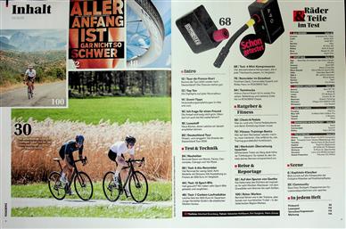 RoadBIKE Inhaltsverzeichnis