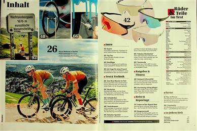 RoadBIKE Inhaltsverzeichnis