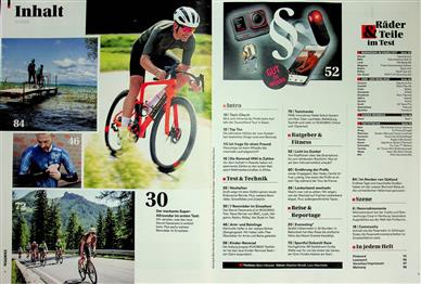 RoadBIKE Inhaltsverzeichnis