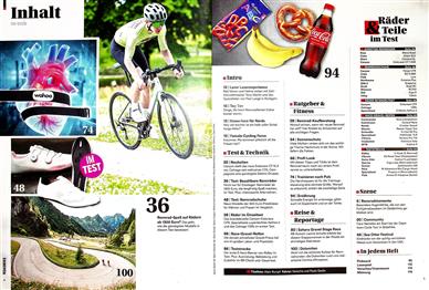 RoadBIKE Inhaltsverzeichnis
