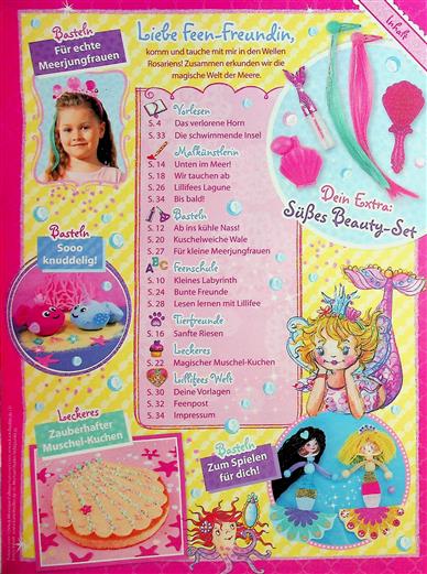 Prinzessin Lillifee Inhaltsverzeichnis