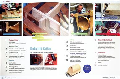 HolzWerken Inhaltsverzeichnis