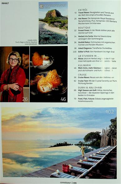 Connoisseur Circle Inhaltsverzeichnis