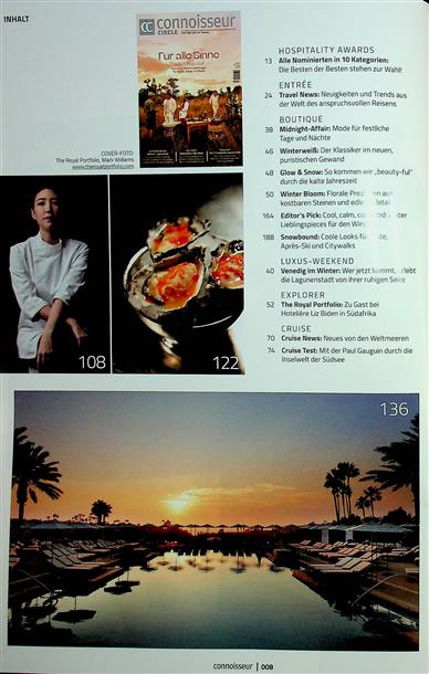 Connoisseur Circle Inhaltsverzeichnis