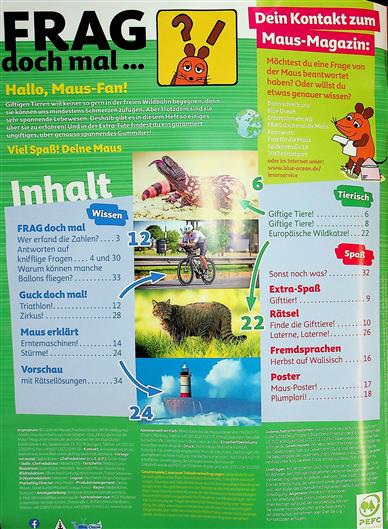 Frag doch mal die Maus Inhaltsverzeichnis