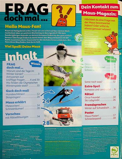 Frag doch mal die Maus Inhaltsverzeichnis