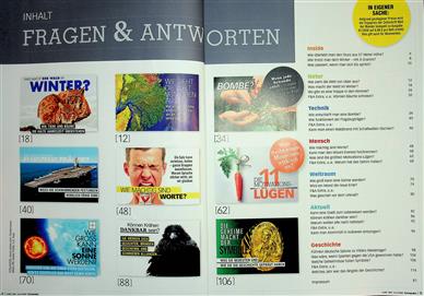 Welt der Wunder Kompakt Inhaltsverzeichnis