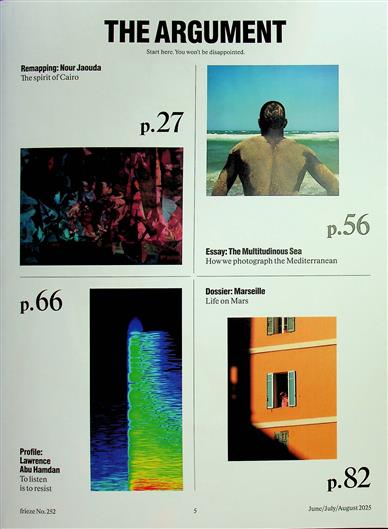 Frieze International Inhaltsverzeichnis