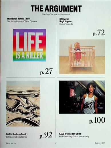 Frieze International Inhaltsverzeichnis