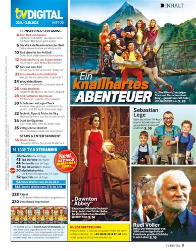 TV Digital XXL Inhaltsverzeichnis
