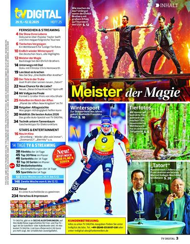 TV Digital XXL Inhaltsverzeichnis