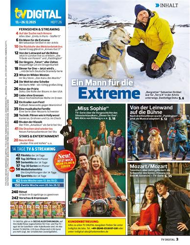 TV Digital XXL Inhaltsverzeichnis