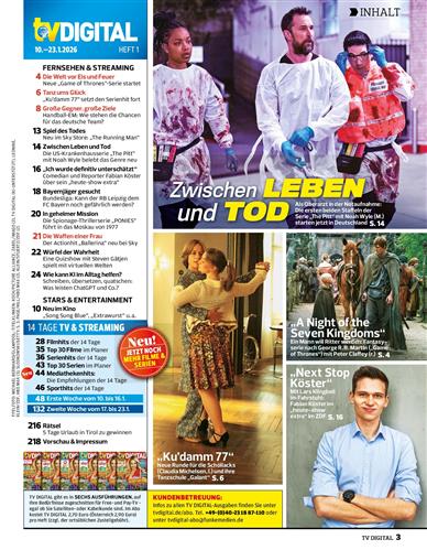 TV Digital XXL Inhaltsverzeichnis