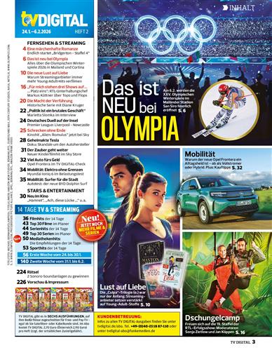 TV Digital XXL Inhaltsverzeichnis