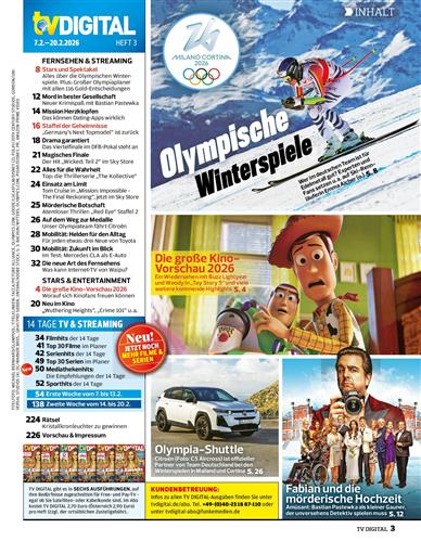 TV Digital XXL Inhaltsverzeichnis