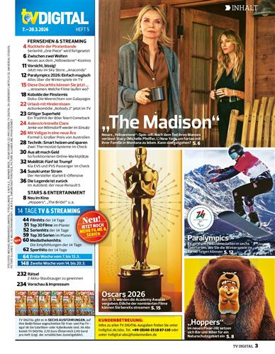 TV Digital XXL Inhaltsverzeichnis