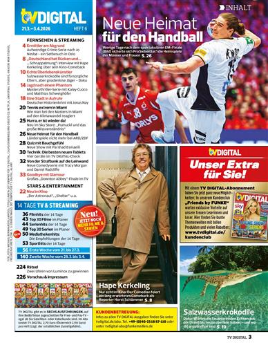 TV Digital XXL Inhaltsverzeichnis