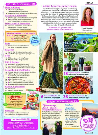 TV für mich Inhaltsverzeichnis