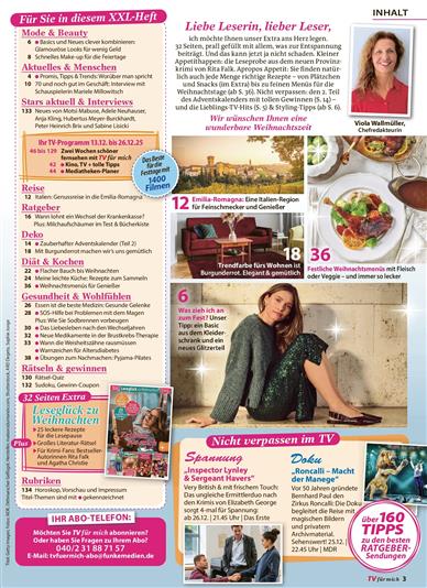 TV für mich Inhaltsverzeichnis