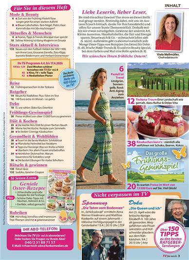 TV für mich Inhaltsverzeichnis