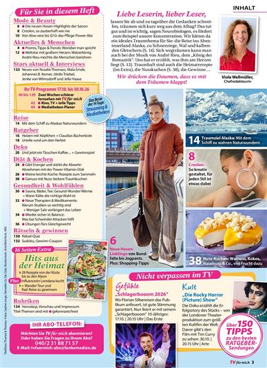 TV für mich Inhaltsverzeichnis