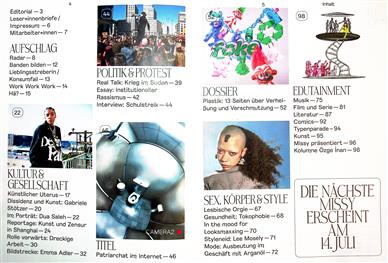 Missy Magazine Inhaltsverzeichnis