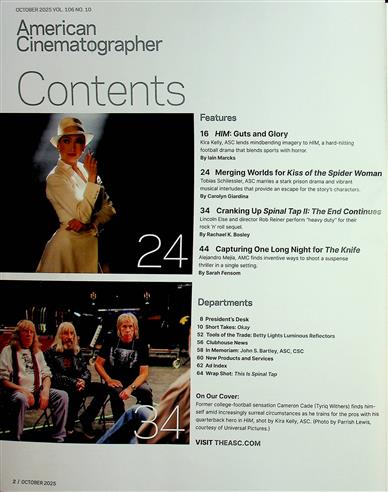 American cinematographer (US) Inhaltsverzeichnis