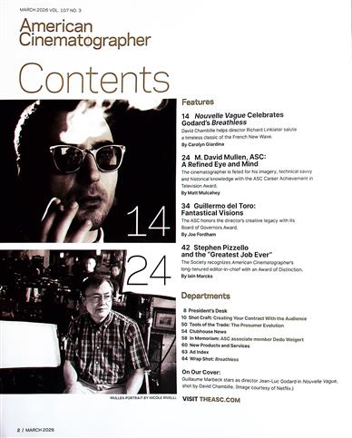 American cinematographer (US) Inhaltsverzeichnis