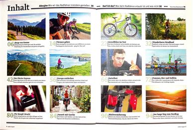 Outdoor Reise-Special Radtouren Inhaltsverzeichnis