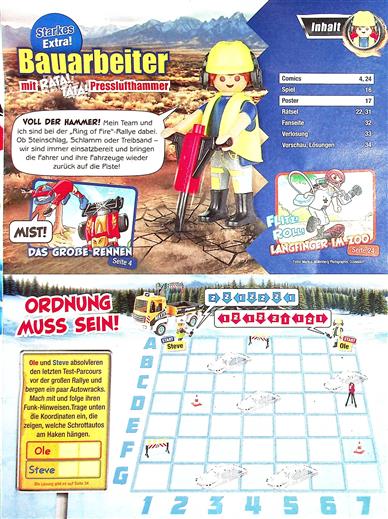 Playmobil Magazin Inhaltsverzeichnis