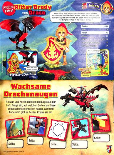 Playmobil Magazin Inhaltsverzeichnis