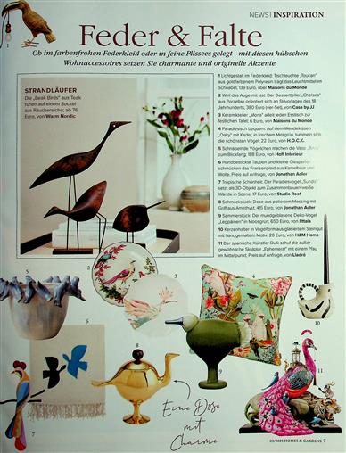 Homes & Gardens Deutsch Inhaltsverzeichnis