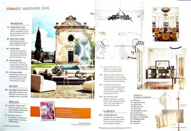 Homes & Gardens Deutsch Inhaltsverzeichnis