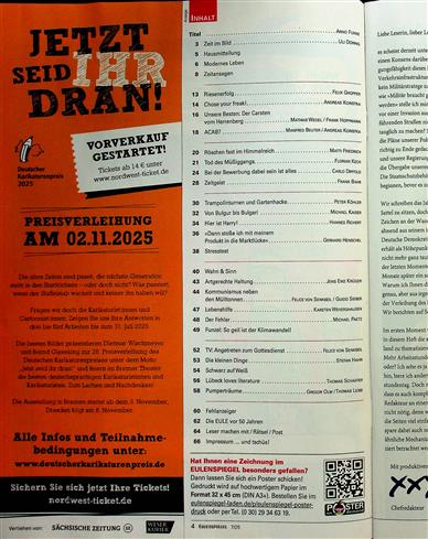 Eulenspiegel Inhaltsverzeichnis