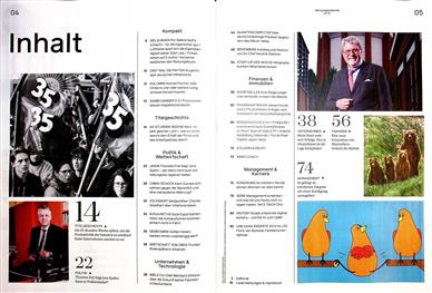Wirtschaftswoche Inhaltsverzeichnis