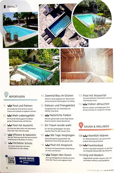 Schwimmbad + Sauna Inhaltsverzeichnis