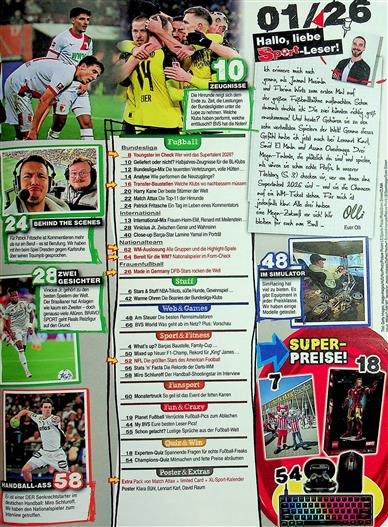 BRAVO Sport Inhaltsverzeichnis