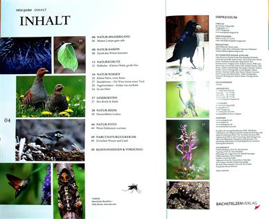 Naturgucker Inhaltsverzeichnis
