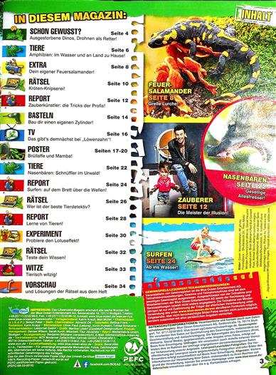 Löwenzahn Inhaltsverzeichnis