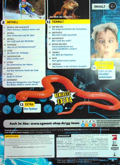 Galileo GENIAL Inhaltsverzeichnis