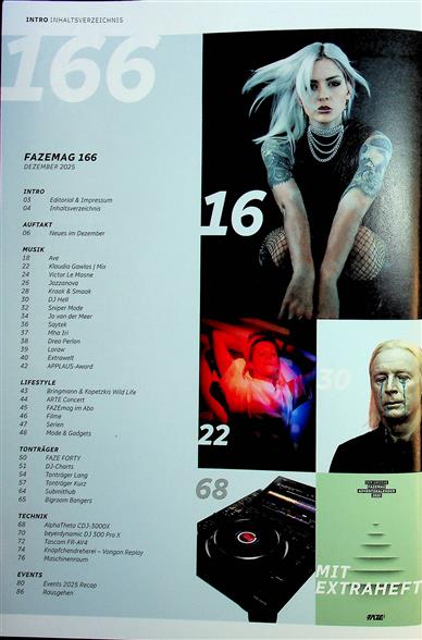 Faze Mag Inhaltsverzeichnis