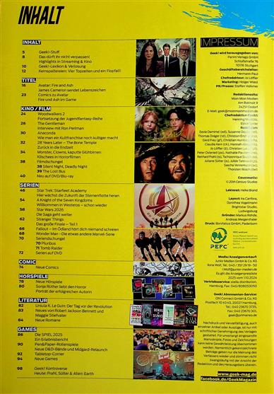 Geek Inhaltsverzeichnis