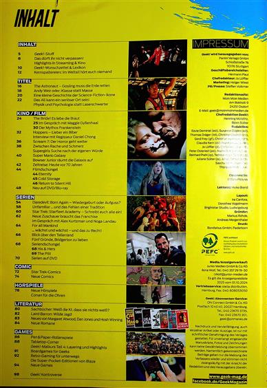 Geek Inhaltsverzeichnis